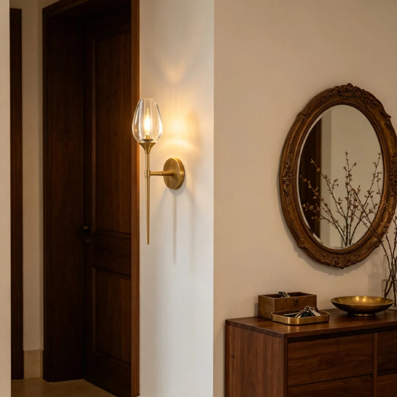 All-Copper American-Style Light Villa Hallway