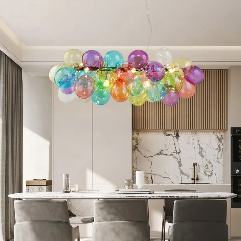 Romantic Colorful Glass Chandelier