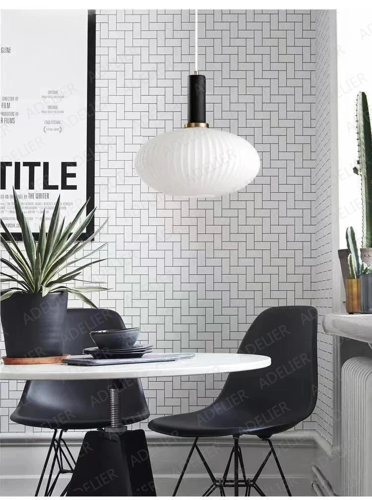 White Glass Nordic Restaurant Pendant Lights Simplicity Free