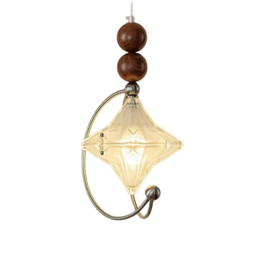 Clear Glass Pendant Lamp Creative Suspended Chandeliers E27