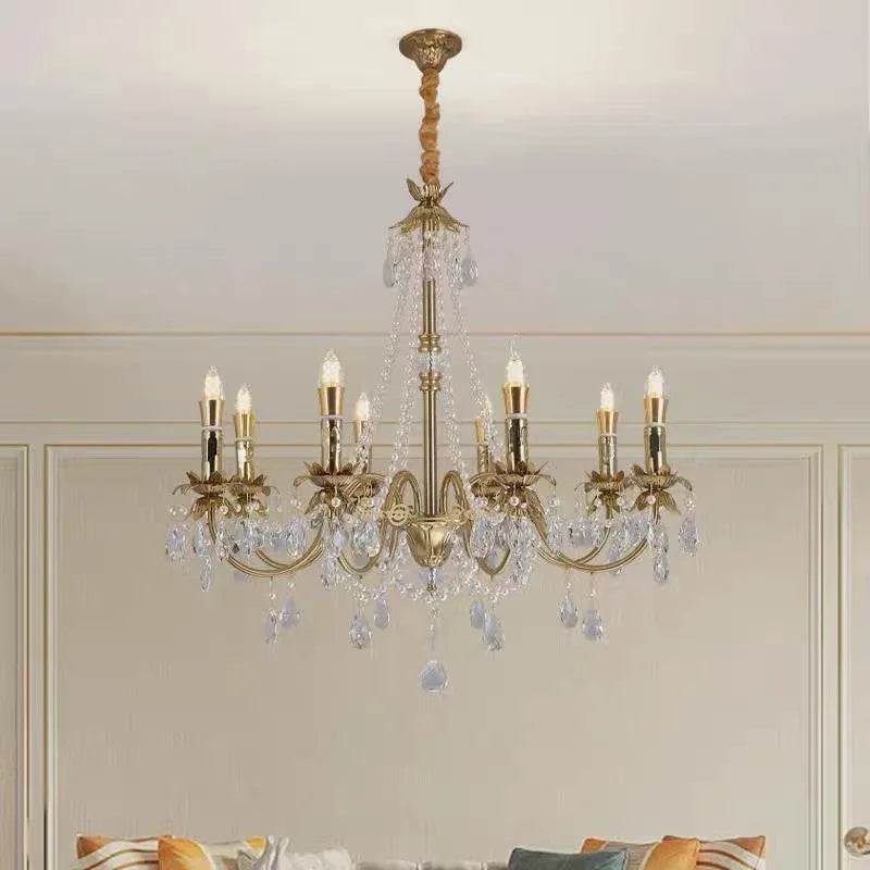 American Candle E14 Chandelier Living Room Crystal