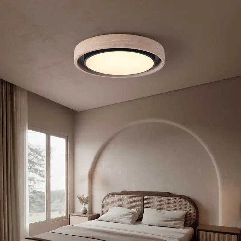 Minimalist Natural Stone LED Ceiling Light 40 50CM