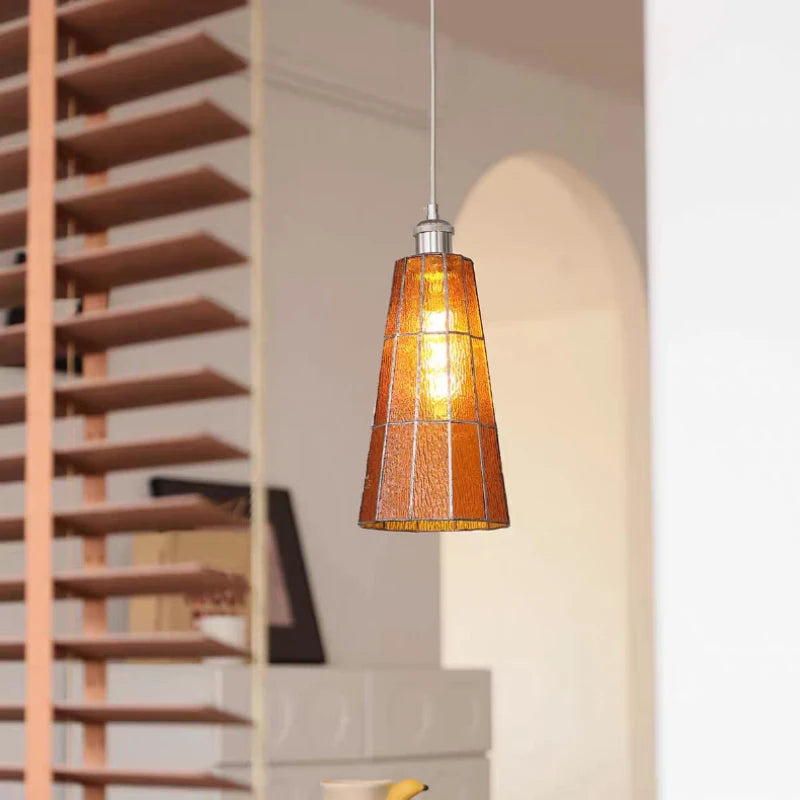 Creative Stained Glass Restaurant Chandelier Nordic Simple