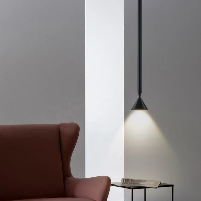 Black Silver Aluminum Wire Length Pendant Lights