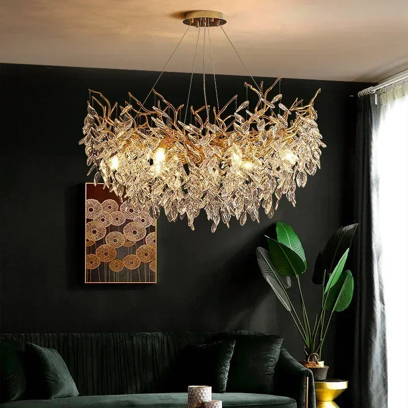 Dining Room Branch Pendant Lights Crystal