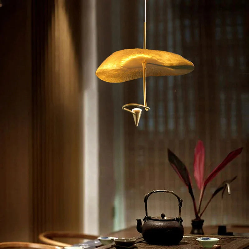 Art LED Chandeliers 20 25 30 35CM Copper