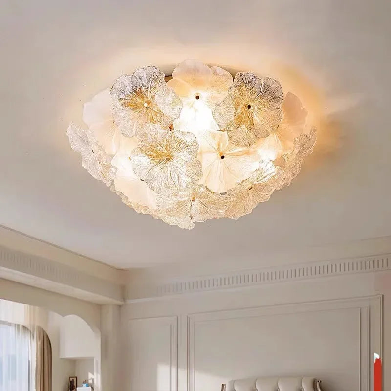 Glass Flower LED Chandeliers