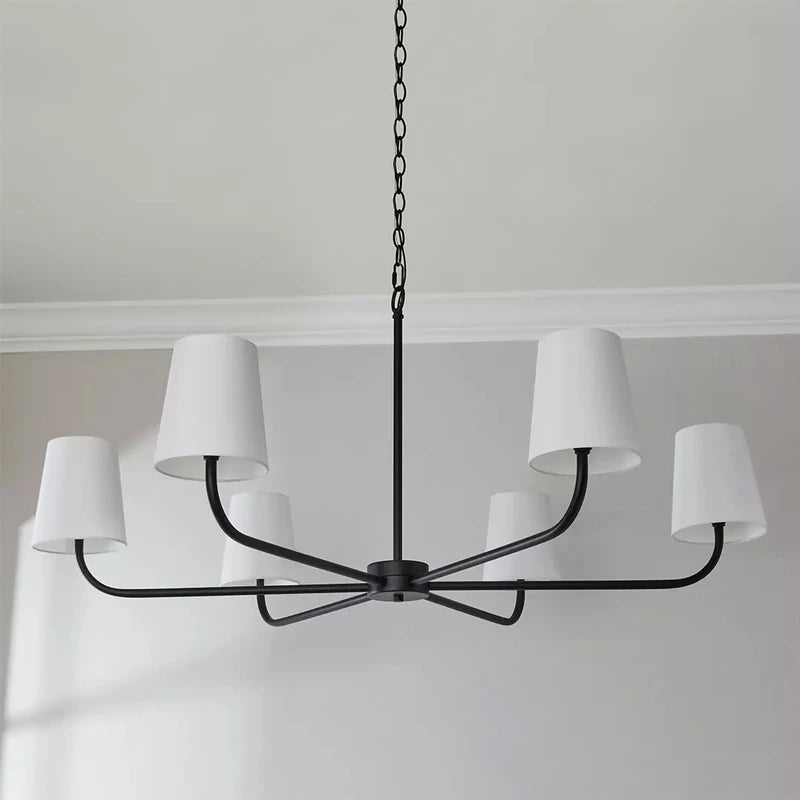 Minimalist Fabric Lampshade Pendant Light American