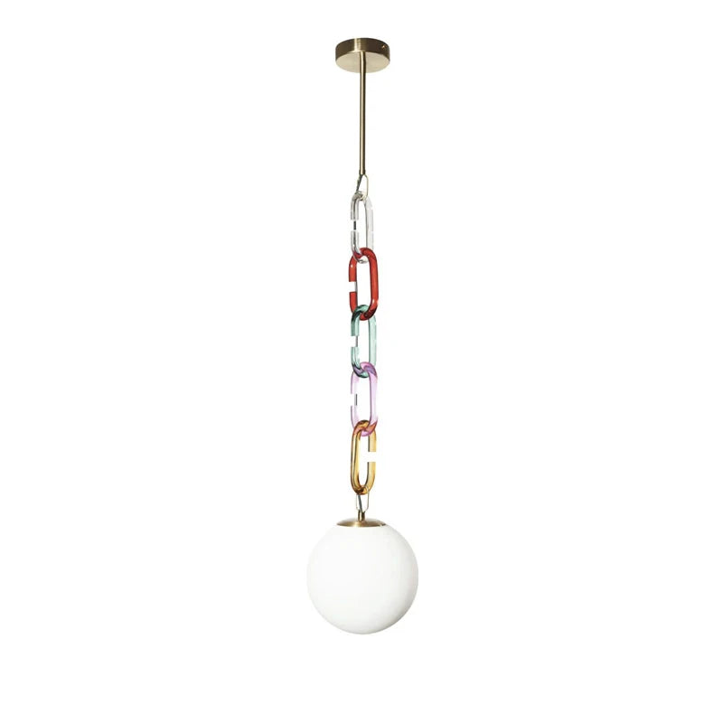 Funky Design Glass Art Silver Gold LED Ceiling Chandelier
