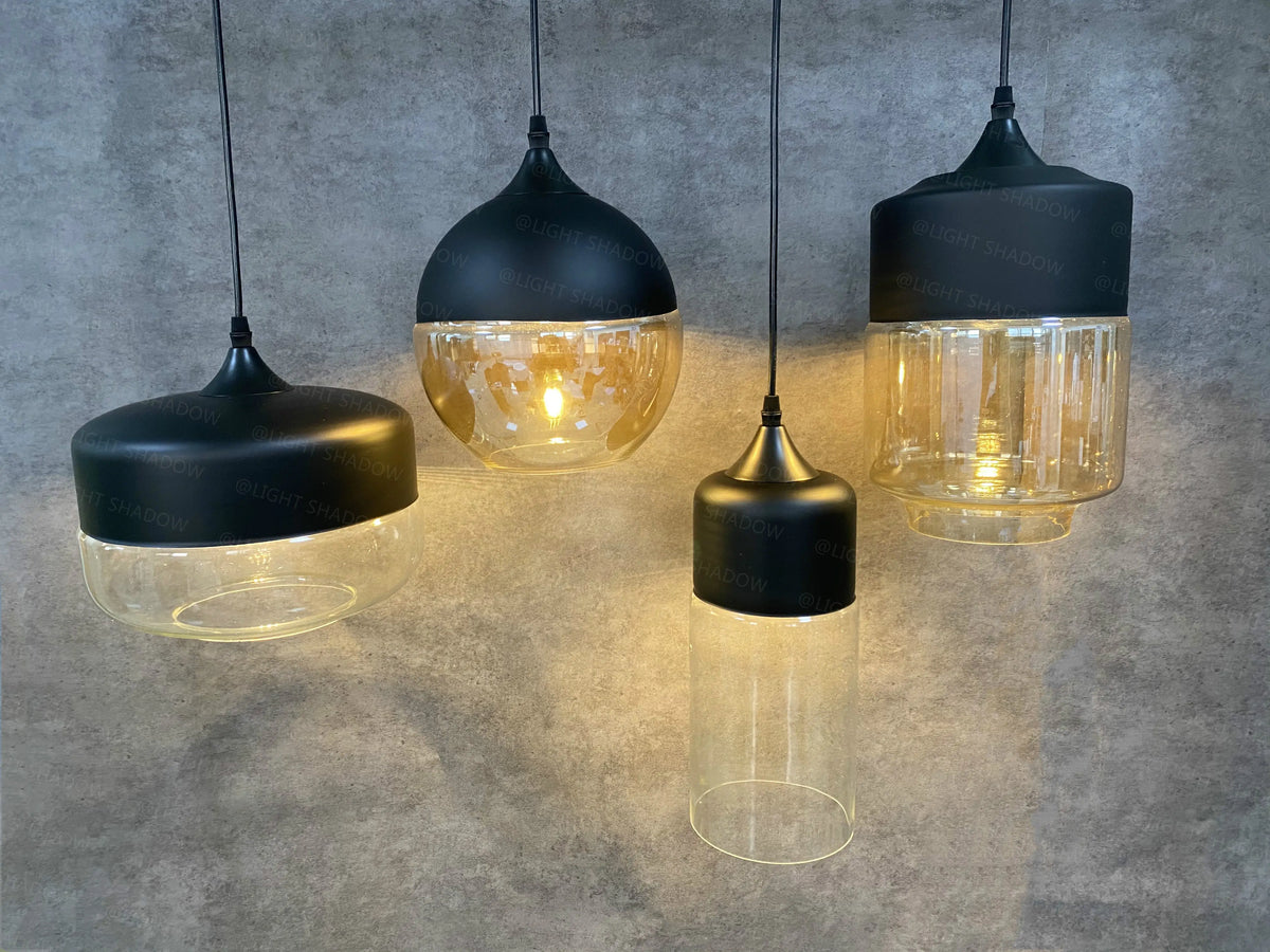 Nordic Pendant Lamp Glass Hanging LED Light