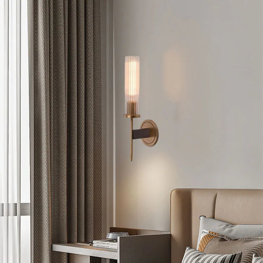 Retro Brass Wall Light E14 Bulb