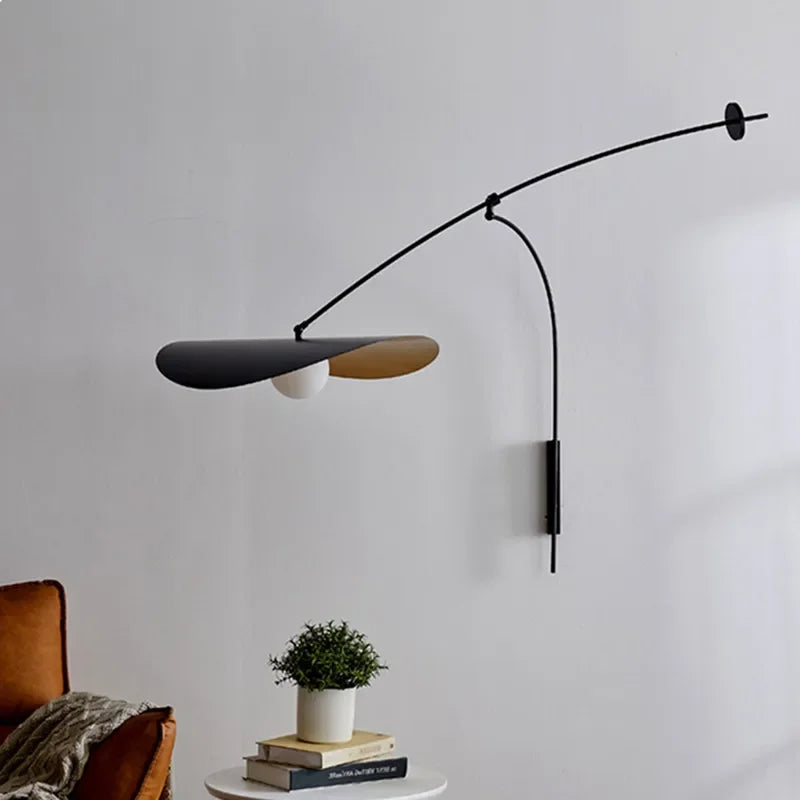 Industrial Wall Lamp Metal Long Swing Arm Adjustable