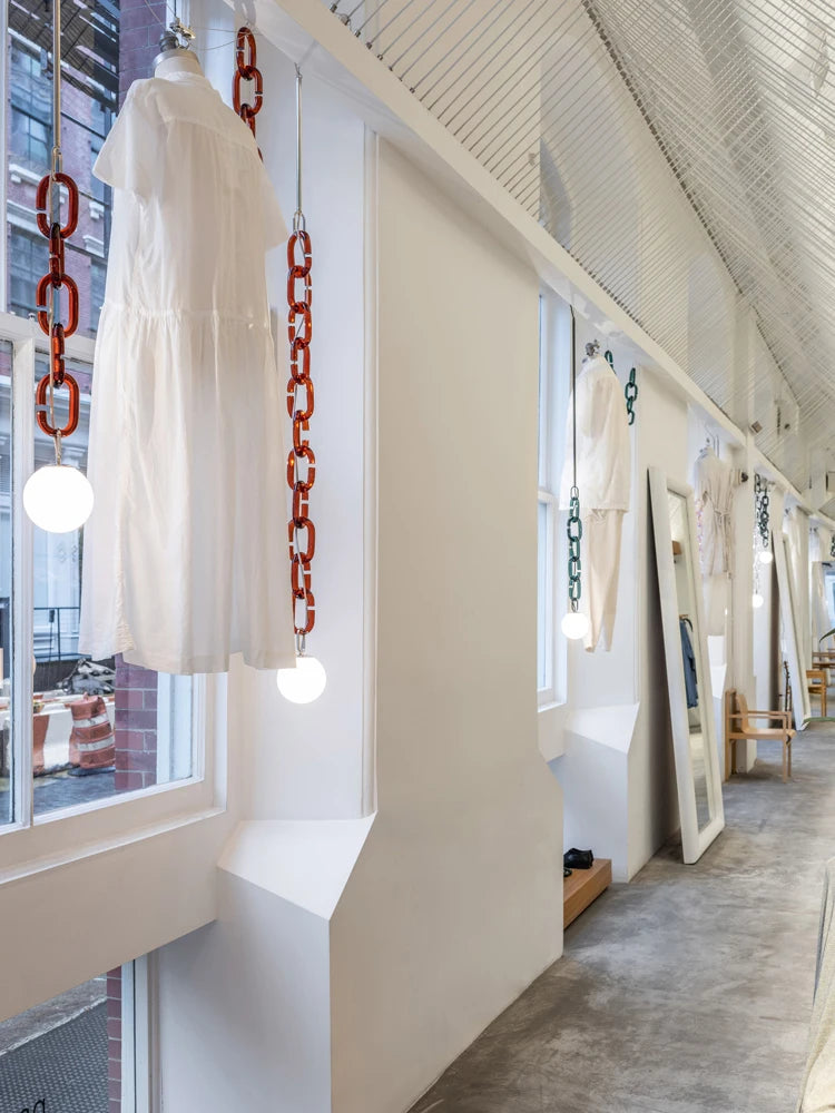 Glass Chain Series Mirror Light Chandelier