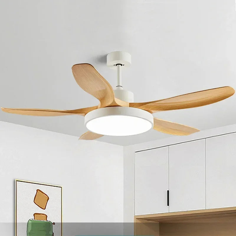 Large Simple Ceiling Fan Light High Low Floor Loft Nordic
