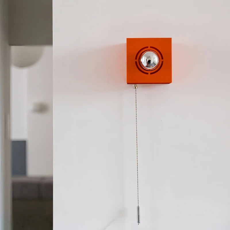 Metal Orange Wall Light Home Art E27 Bulb Indoor
