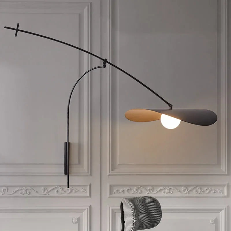 Industrial Wall Lamp Metal Long Swing Arm Adjustable