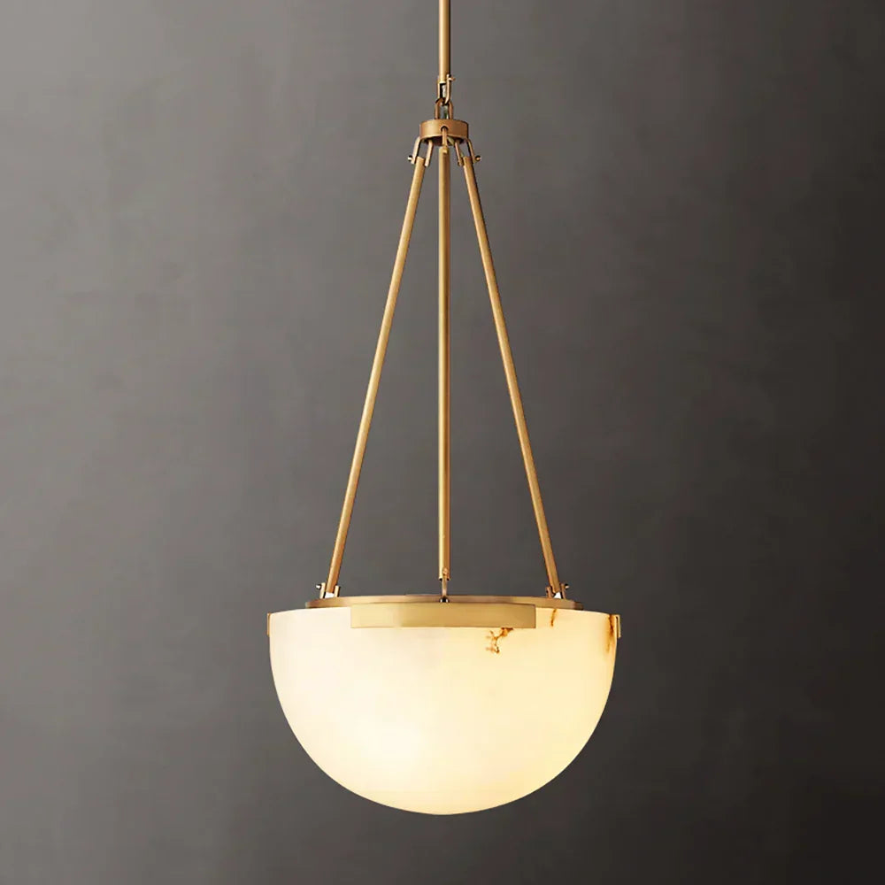 Semicircular Istar Alabaster Chandelier – Alabaster detail 9