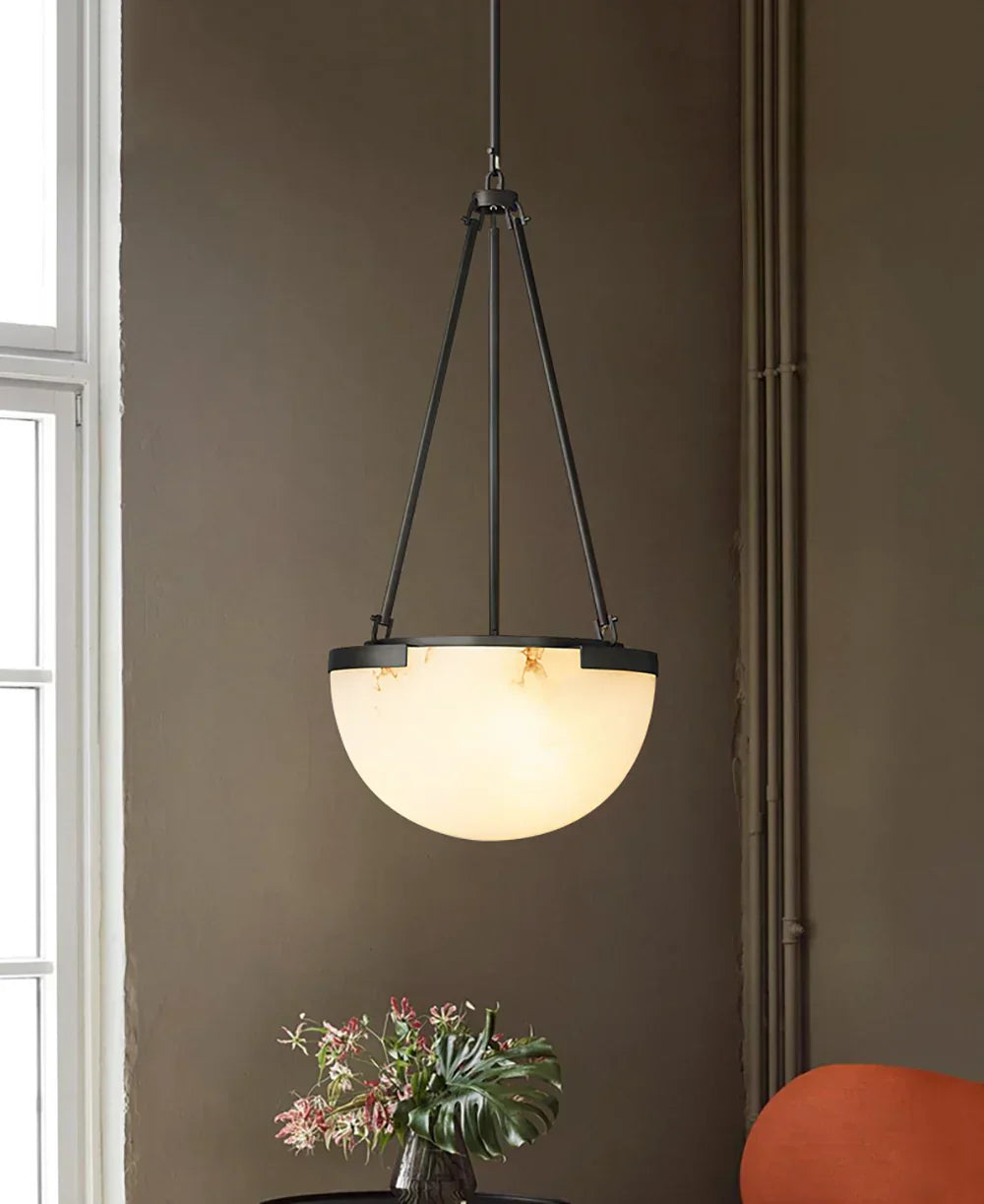 Semicircular Istar Alabaster Chandelier – Alabaster detail 7