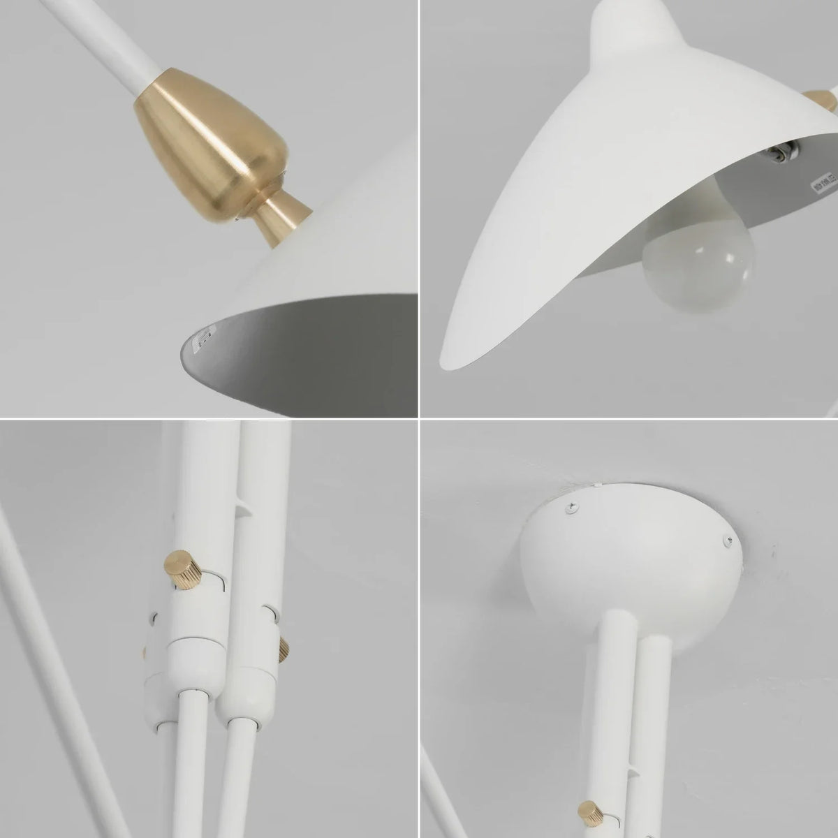Serge Mouille Brass Ceiling Light A – Brass detail 27