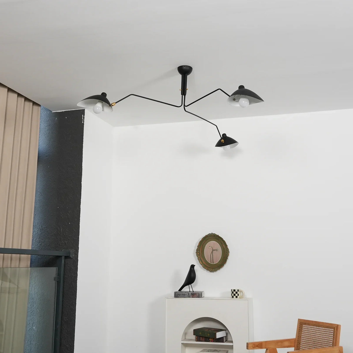 Serge Mouille Brass Ceiling Light A – Brass detail 12
