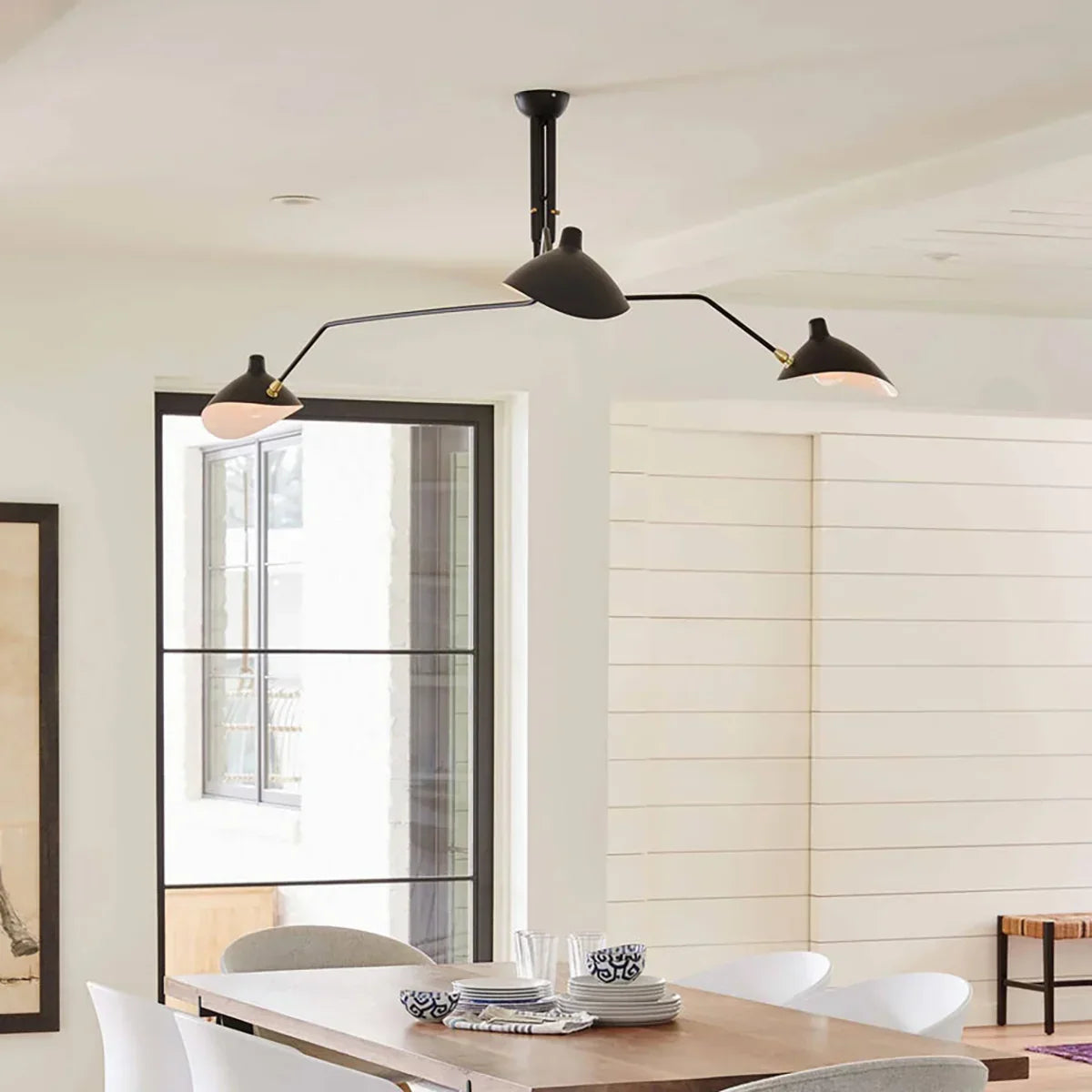 Serge Mouille Brass Ceiling Light A – Brass detail 2