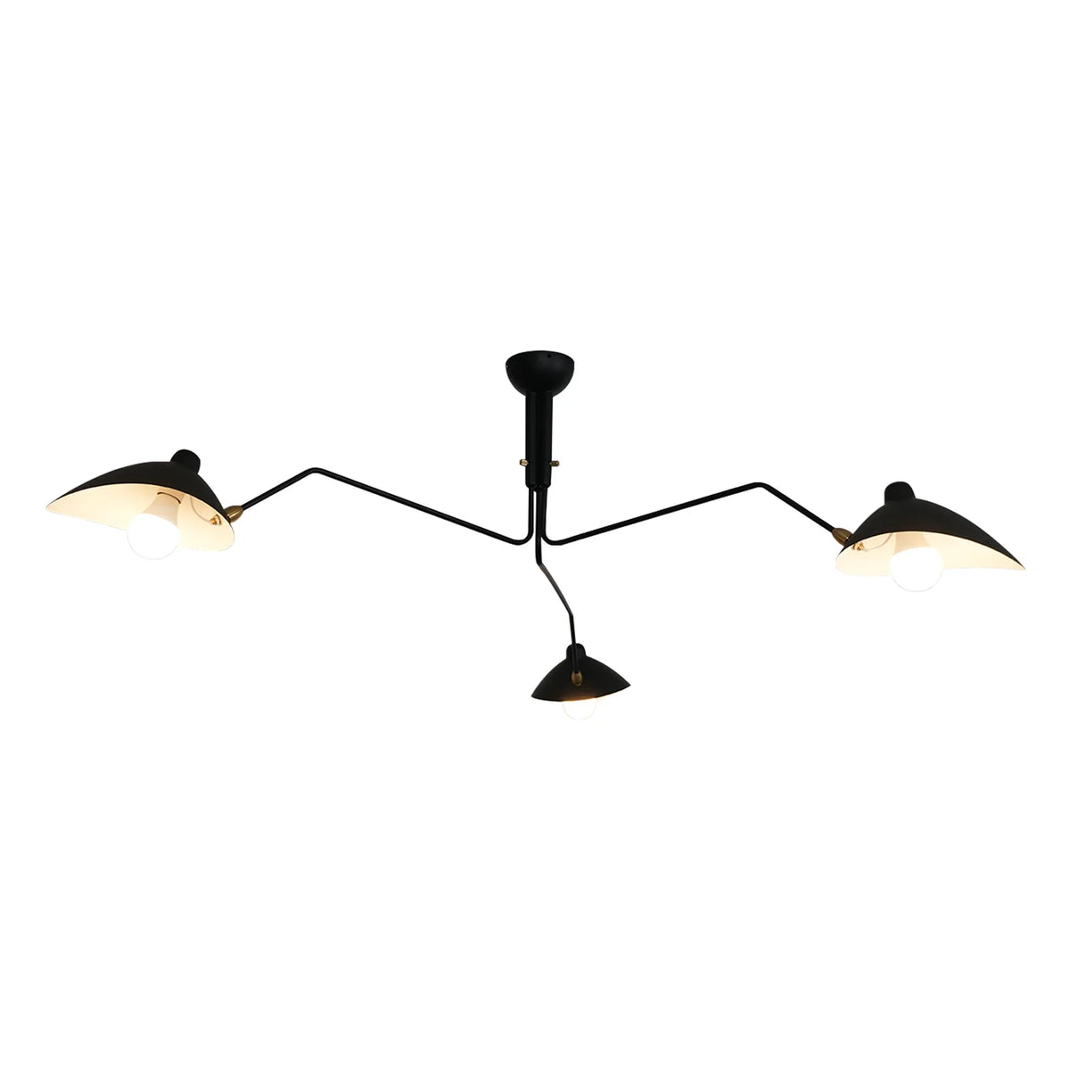 Serge Mouille Brass Ceiling Light A