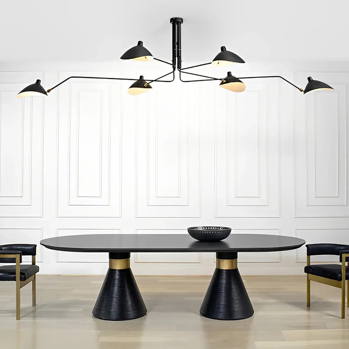 Serge Mouille Brass Ceiling Light A – Brass detail 10