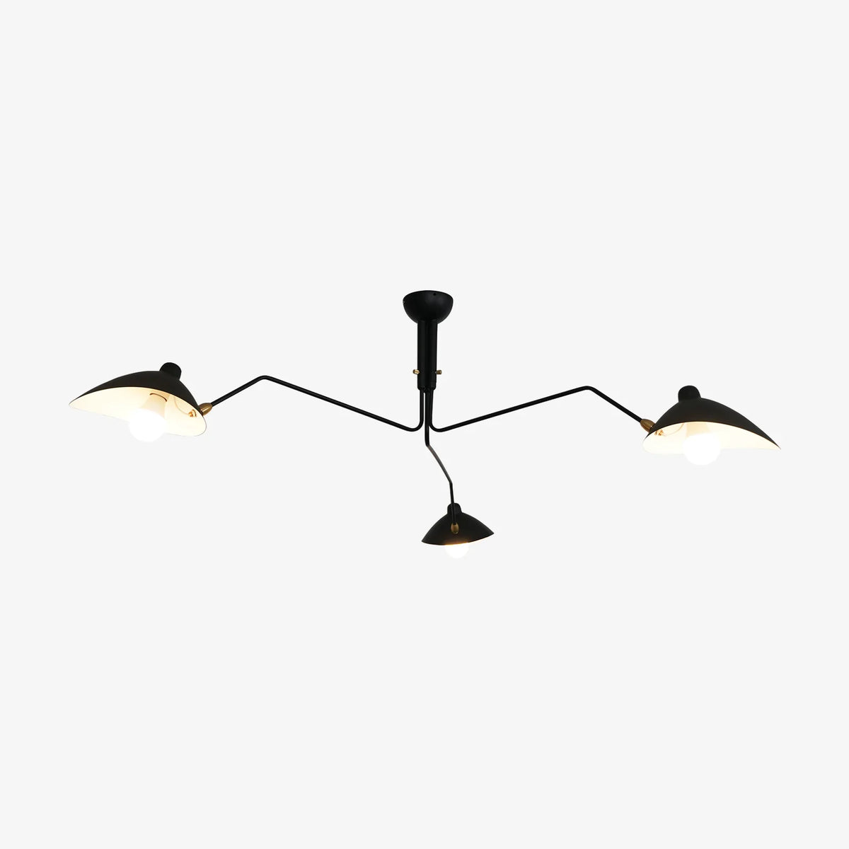 Serge Mouille Brass Ceiling Light A – Brass detail 29