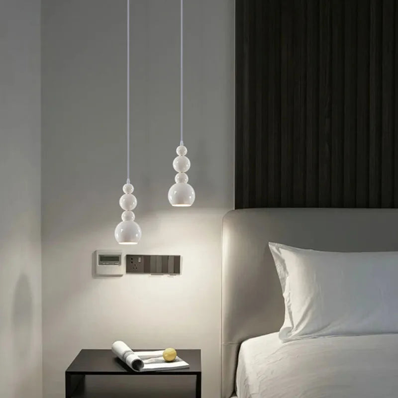 White Metal Pendant Lights Bedroom Dining Room Indoor