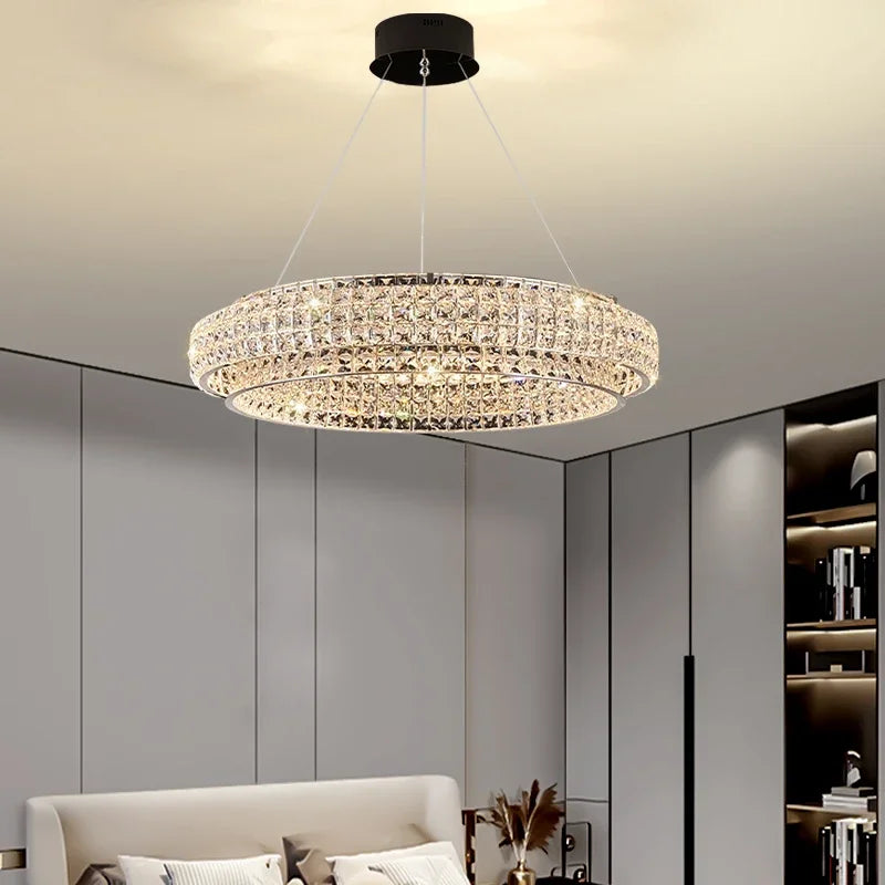 Branch K9 Crystal Chandeliers Living Room Pendant Light