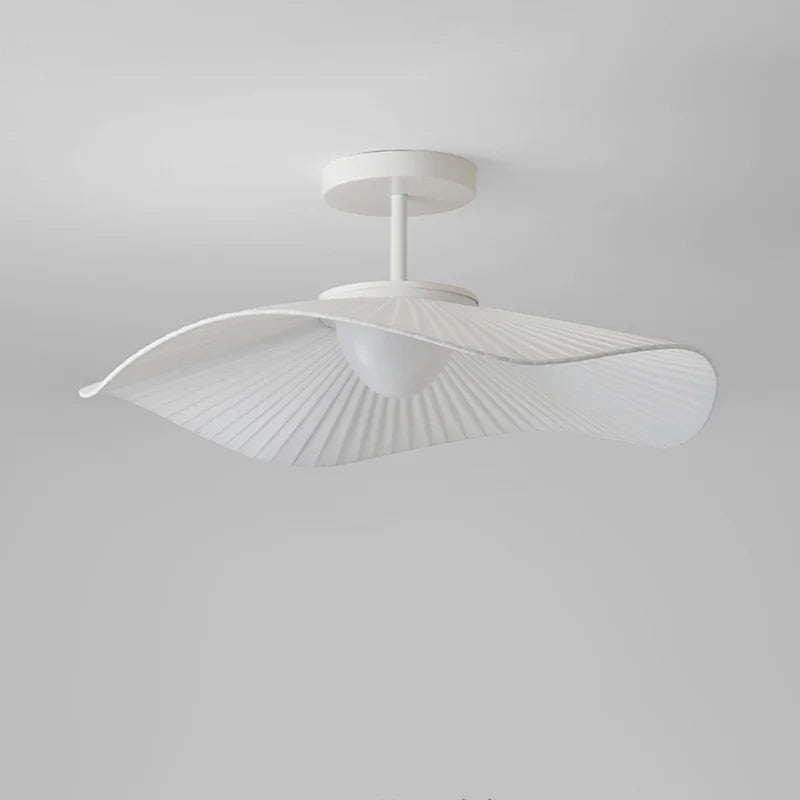 Nordic Fabric LED Ceiling Light Bedroom Minimalism White