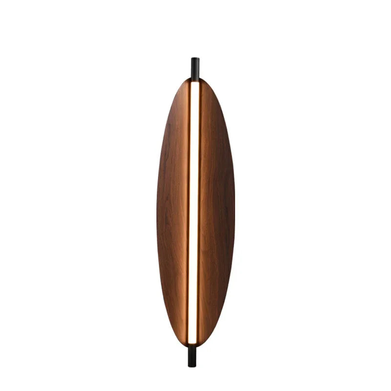 Brown Metal Leaf Home Wall Light