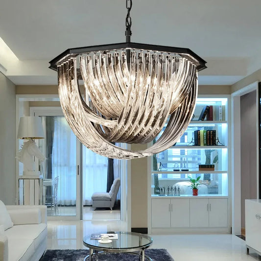 American Black Metal E14 LED Pendant Lights Retro