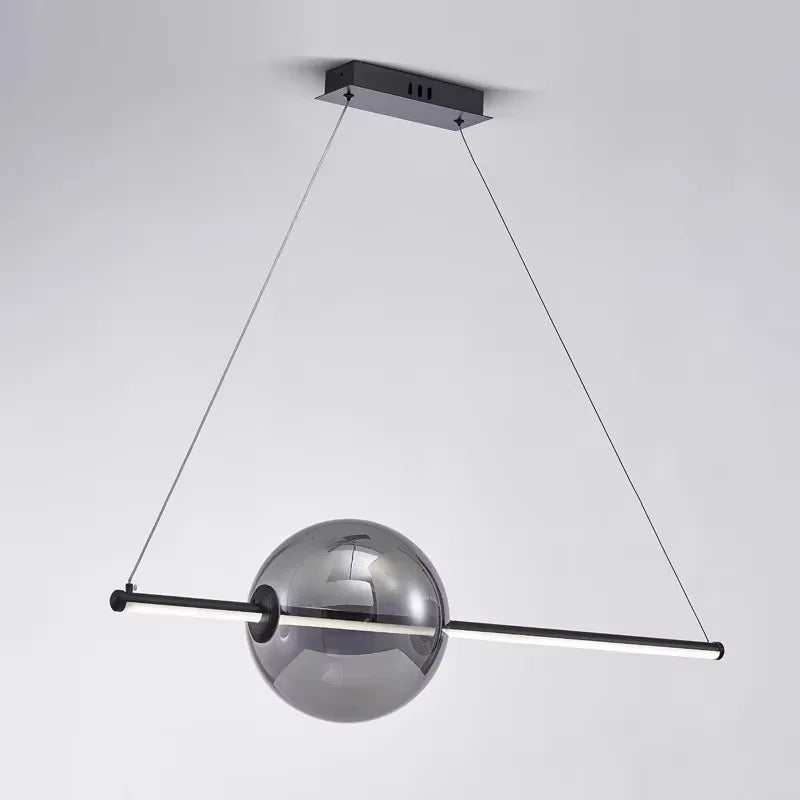 Dining Room Island LED Chandelier Creative Restaurant Glass