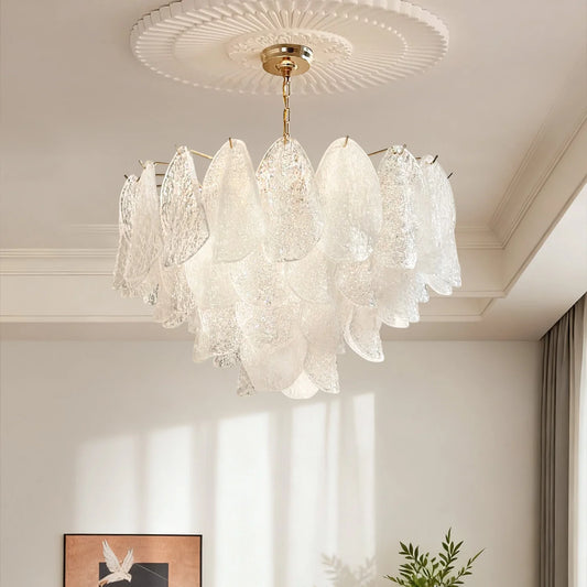 French Medieval Living Room Chandelier Cream Bedroom Pendant