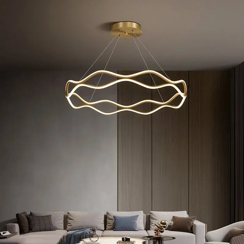 LED Pendant Light Bedroom Living Dining Room Chandelier Ring