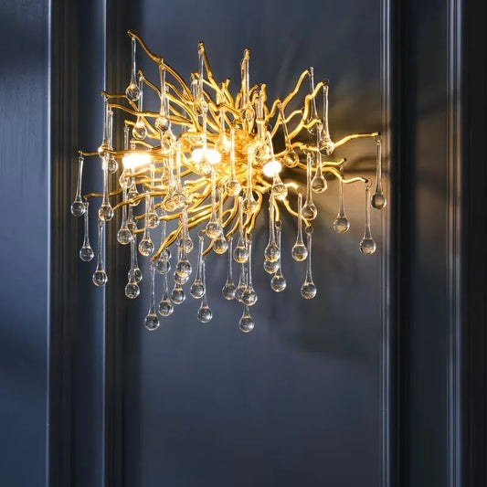 G9 Crystal LED Wall Lights Golden Nordic