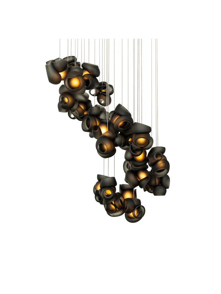 Trend Glass Stainless Steel G9 LED Chandelier Pendant
