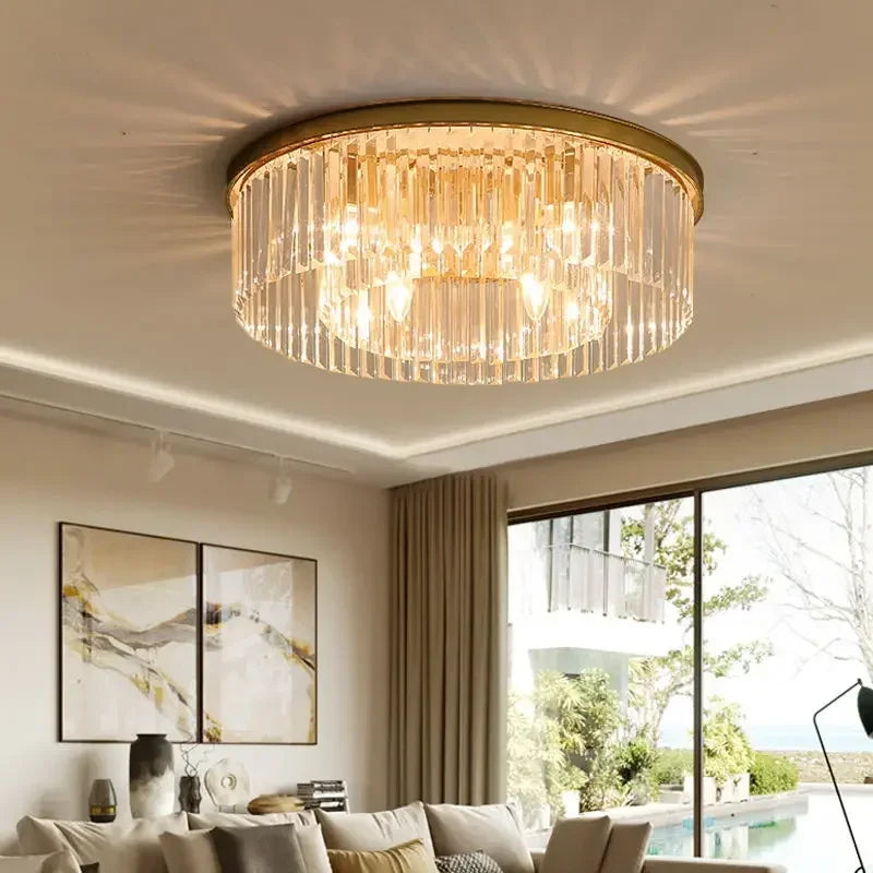 American Retro E14 Pendant Light Painted Metal LED Lamp K9