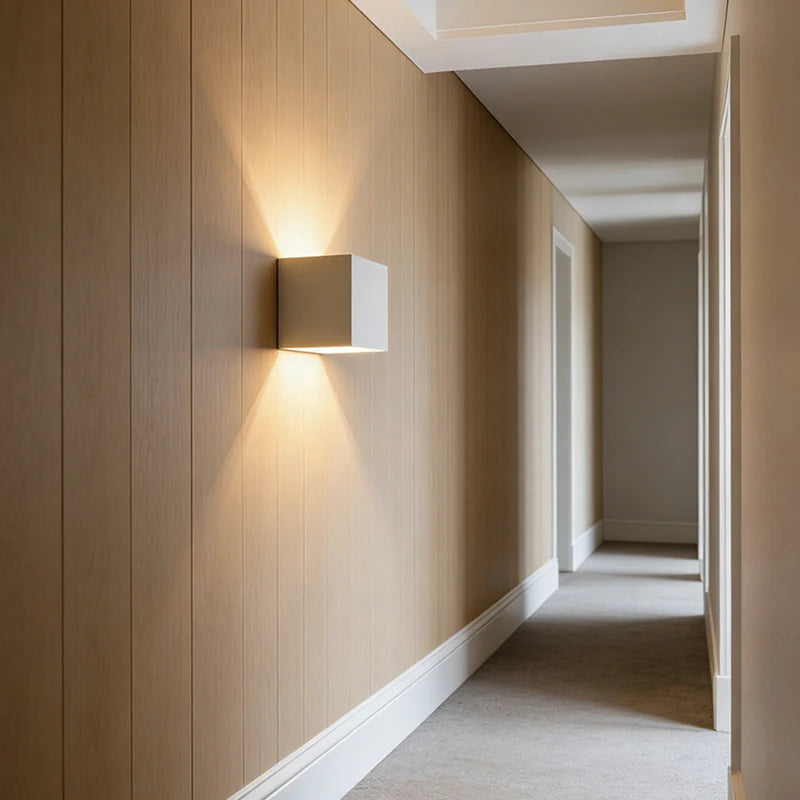 White Gypsum LED Wall Lamp Atmosphere Sconce