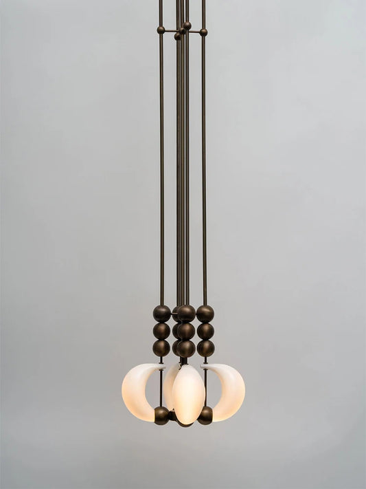 Creative LED Pendant Light Bedroom Bedside Iron