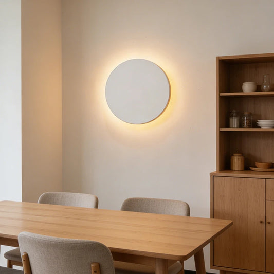 Round LED Wall Lamp Gypsum Atmosphere Lights