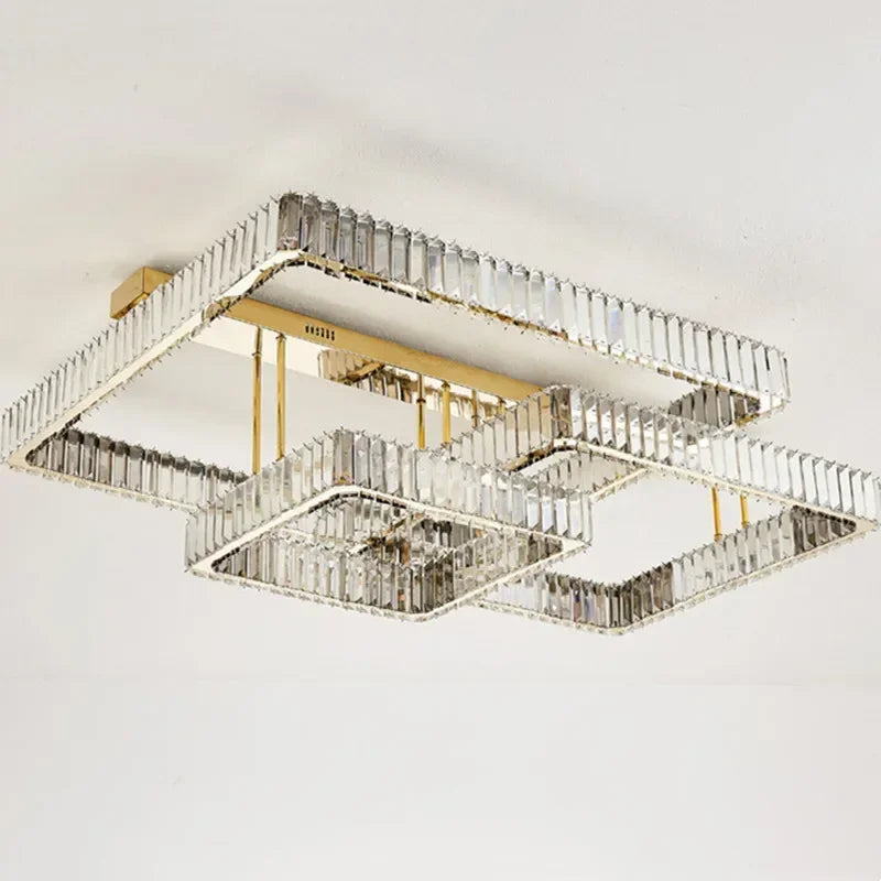 LED Dimmable Ceiling Lights Living Room Crystal