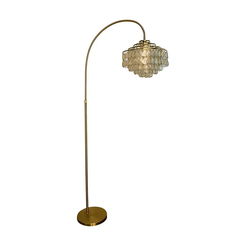 Shell Teardrops Arc Copper Floor Lamp – Copper detail 20