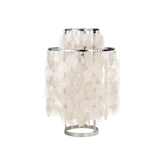 Round Shell Tiered Table Lamp