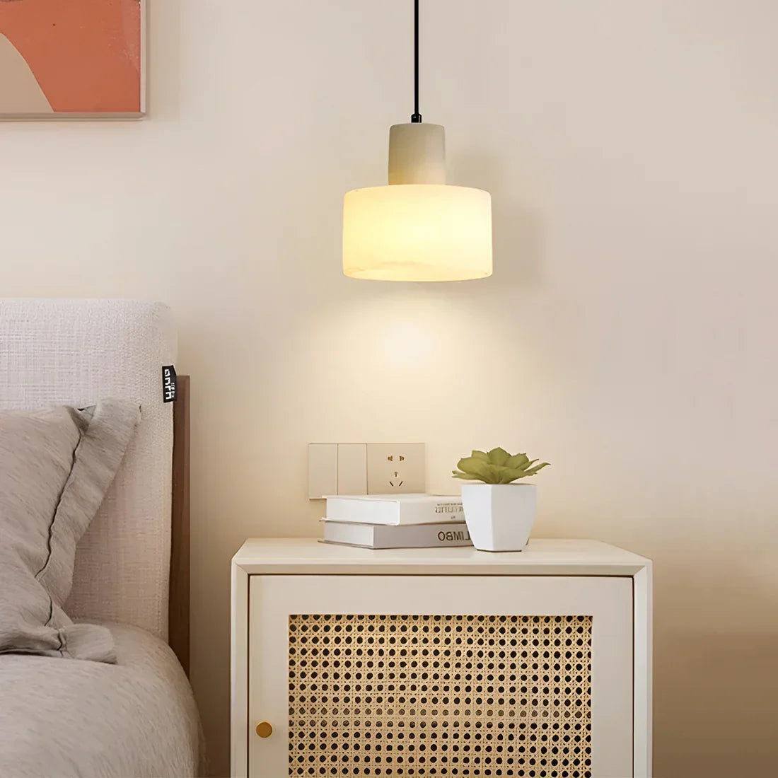 Simple Cyls Alabaster Pendant Lamp – Alabaster detail 3