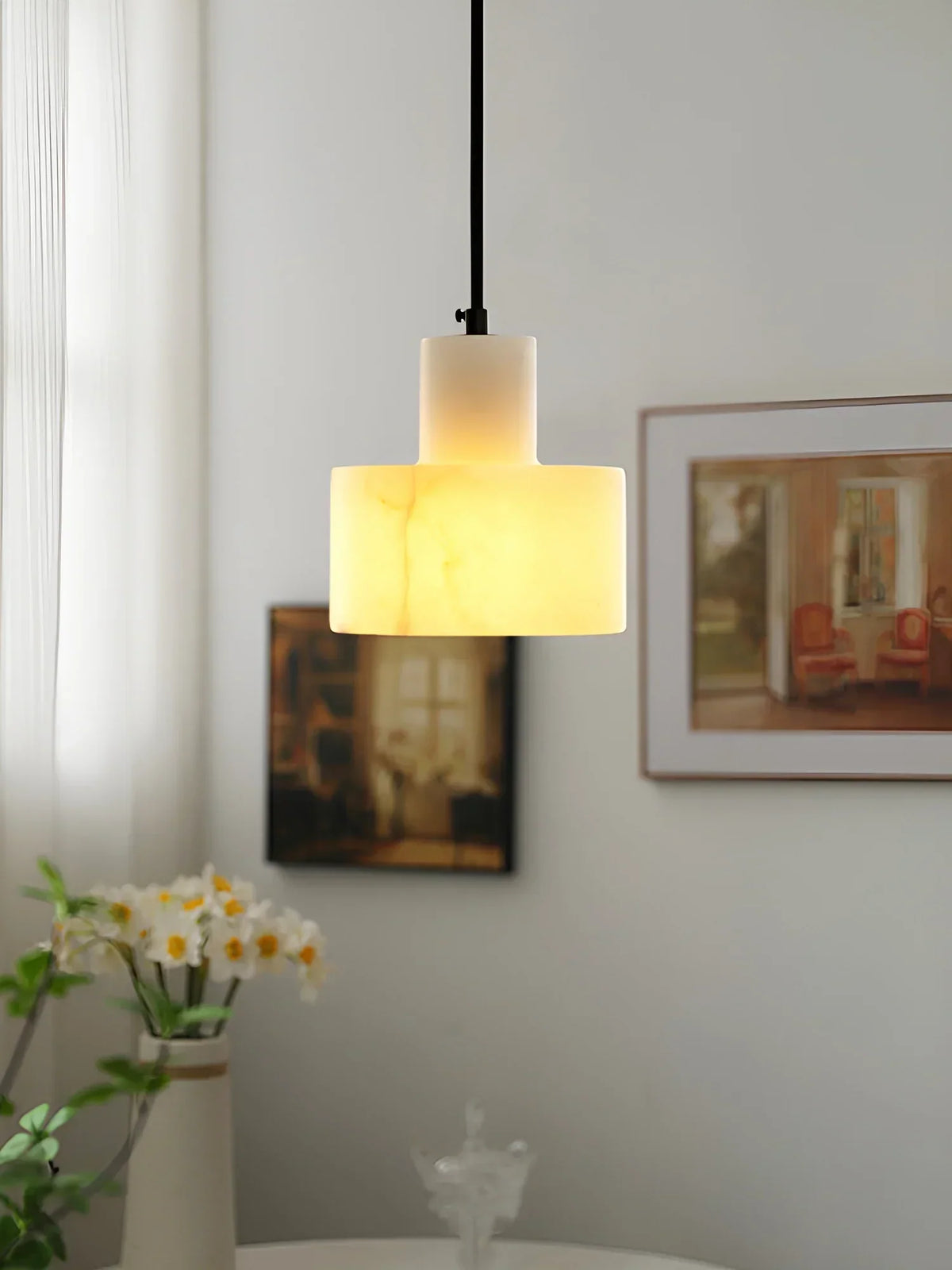 Simple Cyls Alabaster Pendant Lamp – Alabaster detail 4