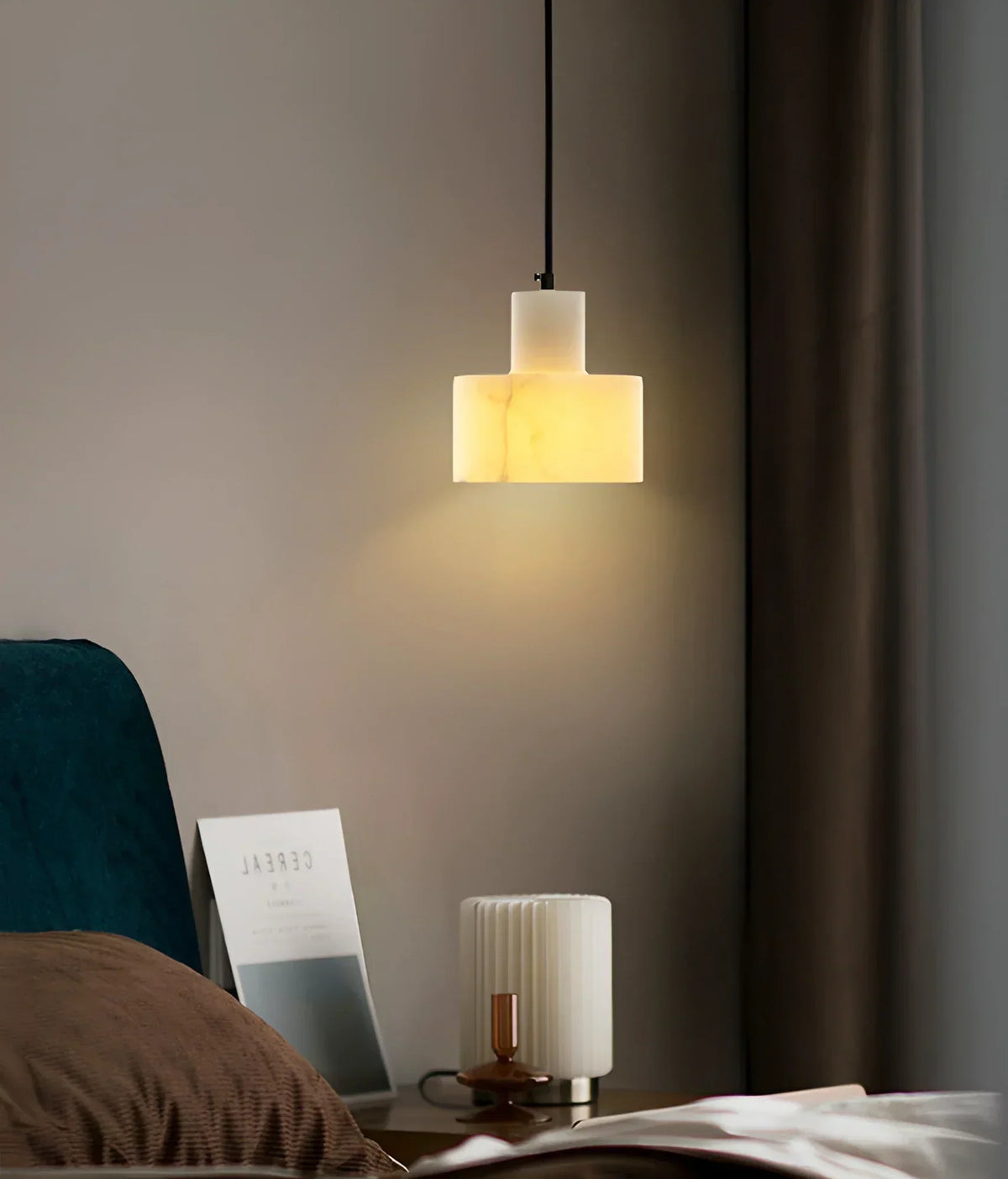 Simple Cyls Alabaster Pendant Lamp – Alabaster detail 19