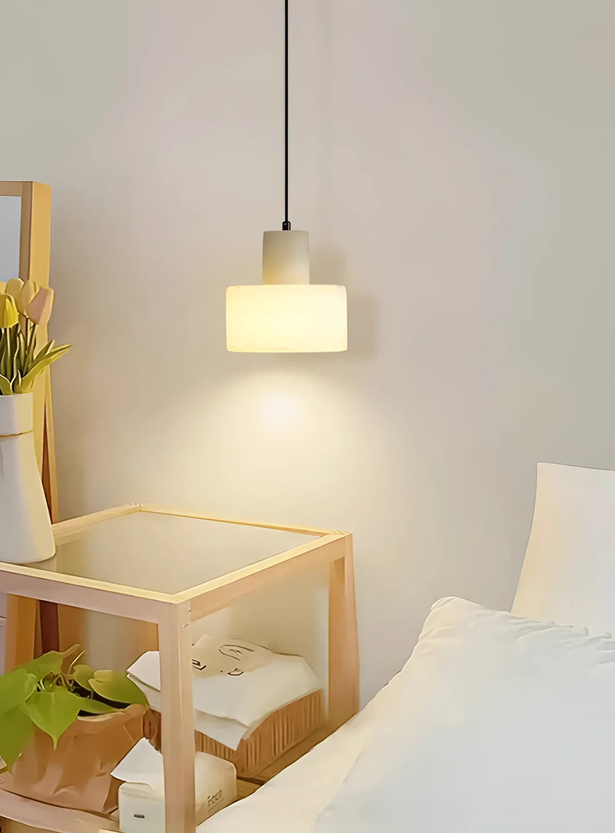 Simple Cyls Alabaster Pendant Lamp – Alabaster detail 12