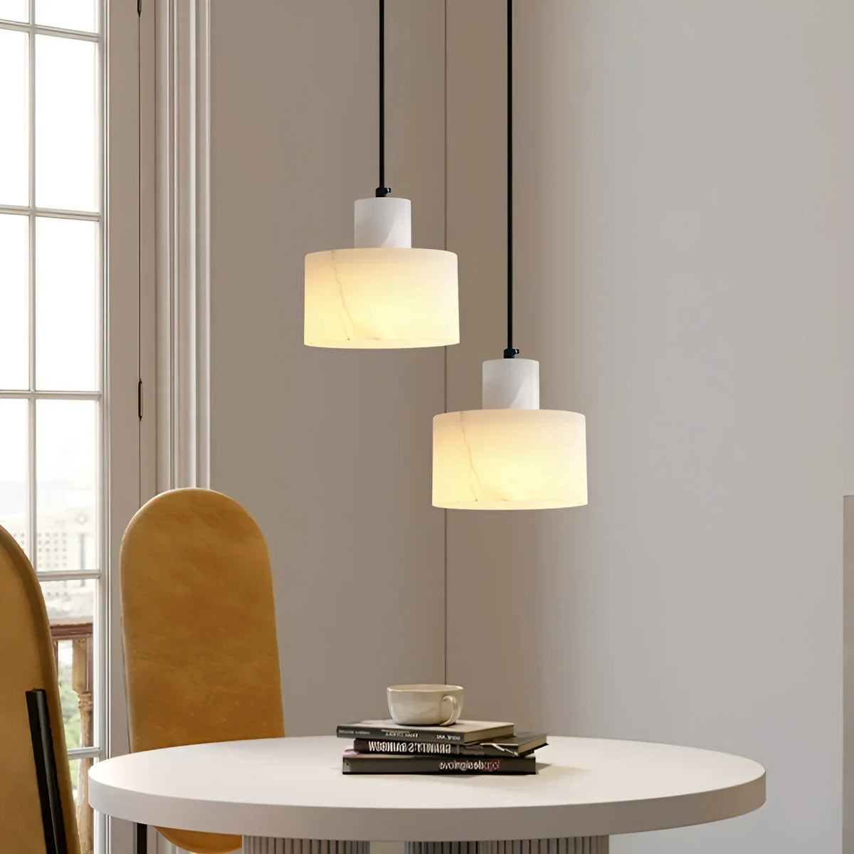 Simple Cyls Alabaster Pendant Lamp – Alabaster detail 20